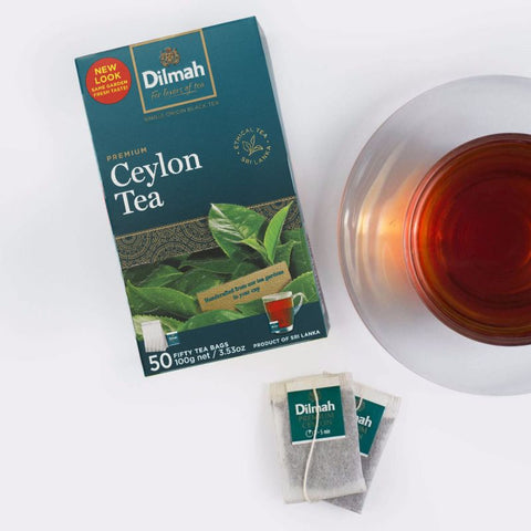 PREMIUM CEYLON BLACK TEA - 50 STRING & TAG TEA BAGS