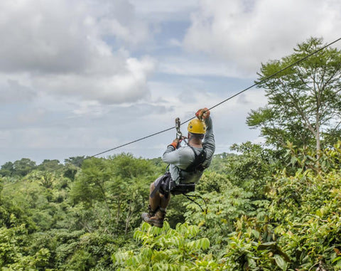 Zip Lining in Kithulgala