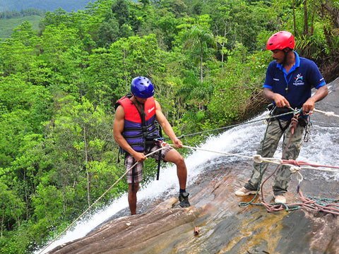 Waterfall Abseiling in Sri Lanka, Kitulgala