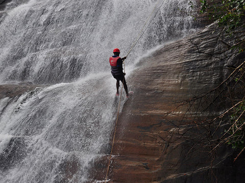 Waterfall Abseiling in Sri Lanka, Kitulgala