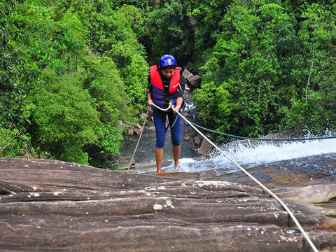 Waterfall Abseiling in Sri Lanka, Kitulgala