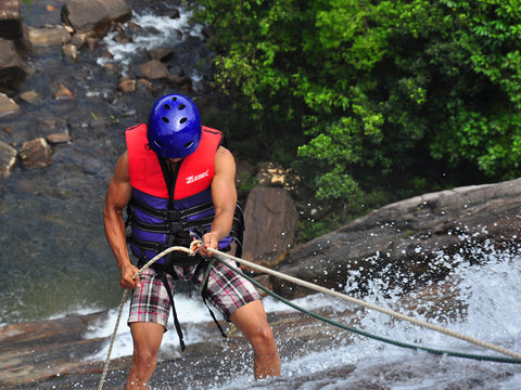 Waterfall Abseiling in Sri Lanka, Kitulgala