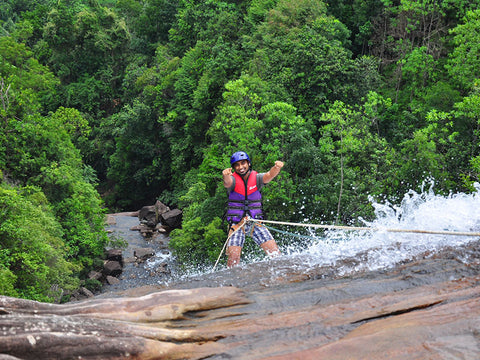 Waterfall Abseiling in Sri Lanka, Kitulgala