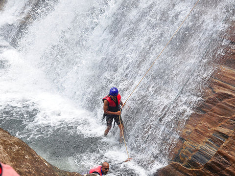 Waterfall Abseiling in Sri Lanka, Kitulgala