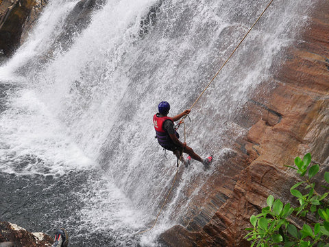 Waterfall Abseiling in Sri Lanka, Kitulgala