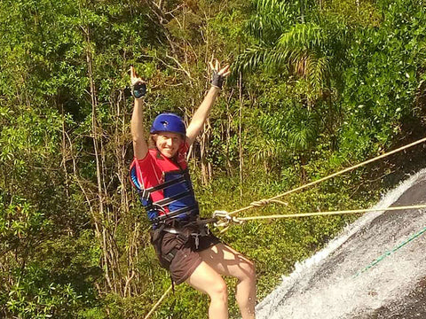 Waterfall Abseiling in Sri Lanka, Kitulgala