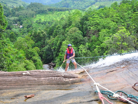 Waterfall Abseiling in Sri Lanka, Kitulgala